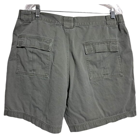 Croft & Barrow Cargo Shorts Mens Size 38 Green 100% Cotton Durable Casual Style - Picture 4 of 4